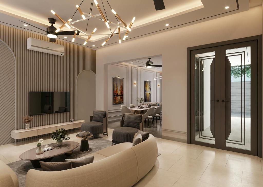 exquisite elegant living room